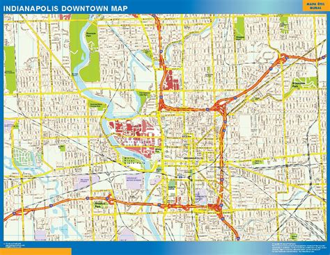 Map Of Downtown Indianapolis Maps Database Source