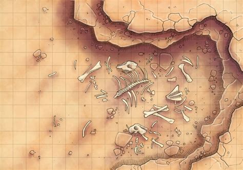 Desert Maps Grid Boneyard By Caeora Deviantart Com On DeviantArt Dungeon Tiles Dungeon Maps