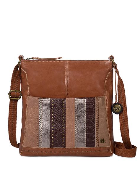 The Sak Iris Leather Crossbody Bag In Brown Multicolor Lyst