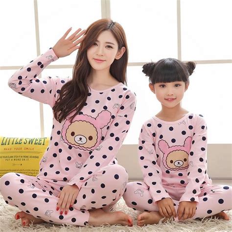 Cute Matching Mother And Daughter Pyjama Ropa De Familia Que Combinan