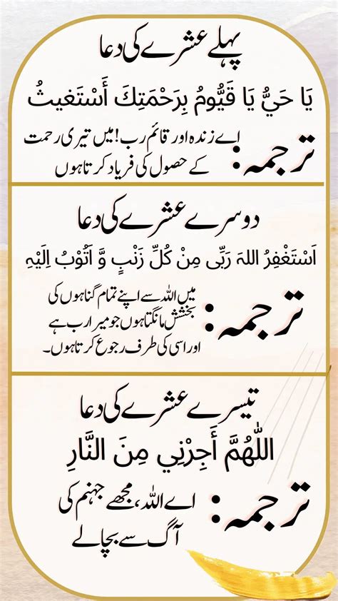 Dua For 1st 2nd And 3rd Ashra Of Ramadan With English And Urdu