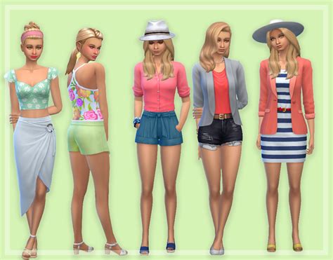 Spring Lookbook Ft All Ea Items Sims 4 Game Mods Sims 4 Mods