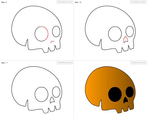 How To Draw A Skull Easy At Drawing Tutorials