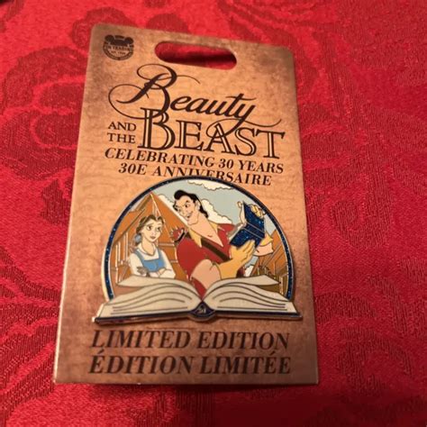 Disney Beauty The Beast Th Anniversary Belle Gaston Book Pin Le New Picclick