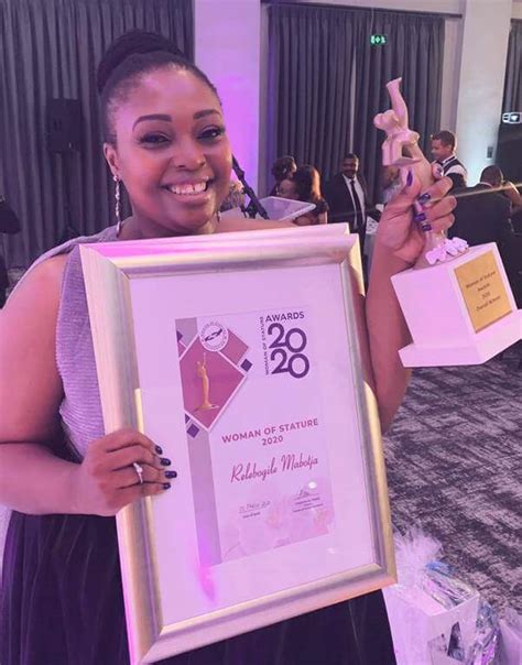 The talented relebogile mabotja is on skeem saam playing the role of ms sedibe. Relebogile Mabotja named Woman of Stature 2020