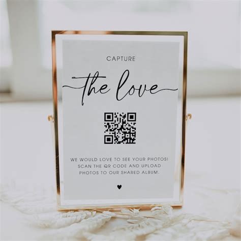 Help Capture The Magic Love Wedding Sign For Pictures Qr Code Etsy