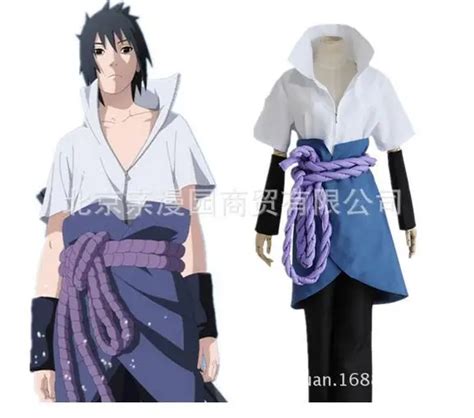 Uchiha Sasuke Cosplay Costumes Anime Naruto Shippuden Clothing Third