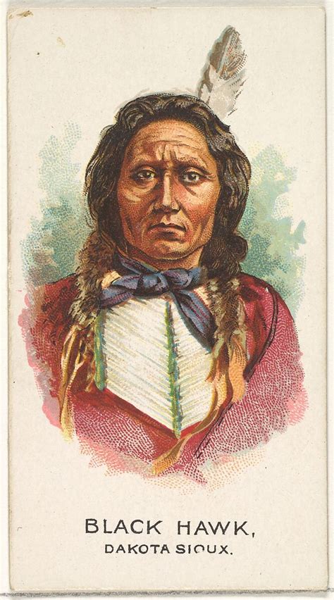 Issued By Allen And Ginter Black Hawk Dakota Sioux From The American