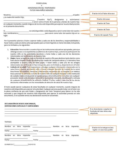 Ejemplo De Carta Para Poder De Custodia Guía Completa Paso A Paso 2023