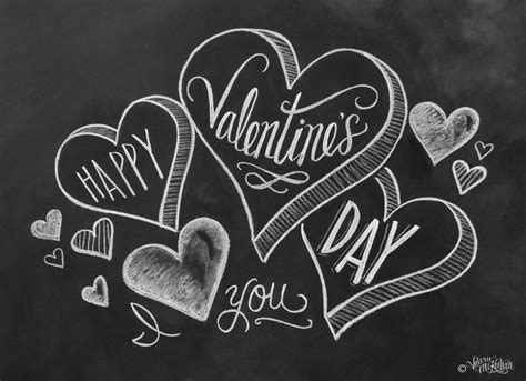 Valentines Card Happy Valentines Day Hand By Lilyandval On Etsy
