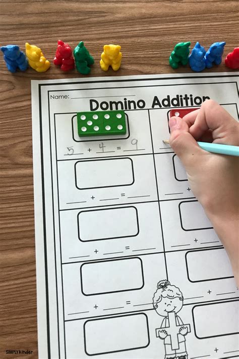 Domino Addition Mathpractice Math For Kids Homeschool Math Math