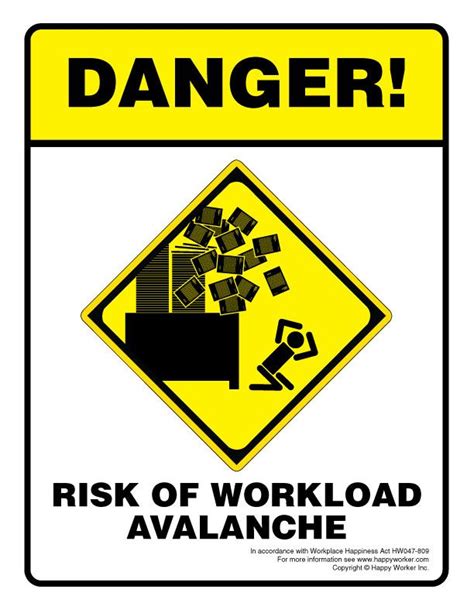 Funny Warning Signs For Office Joke Sign For The Work Burdened Office