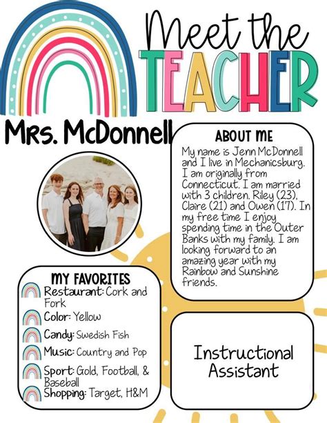 About Mrs Mcdonnell Instructional Assistant Megan Fedeli