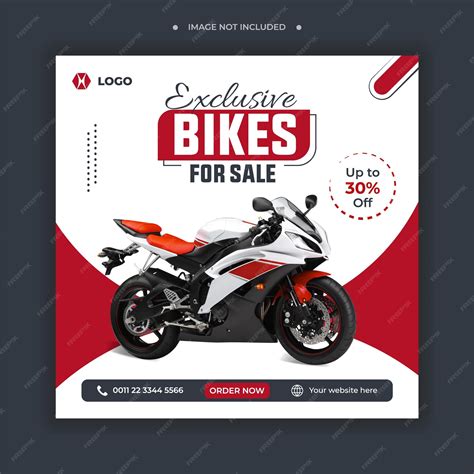 Premium Vector Bike Motorcycle Sale Promotion Banner Social Media