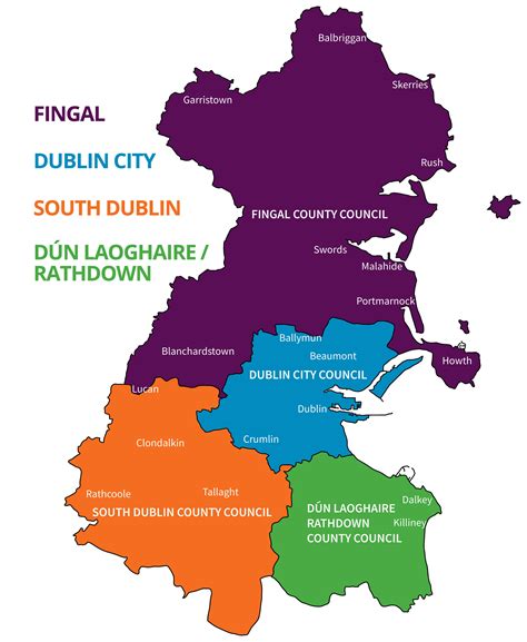 The Four Dublin Council Areas Dublin Ie
