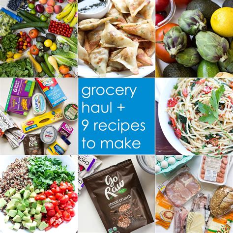 Grocery Haul 9 Recipes To Make Little Broken