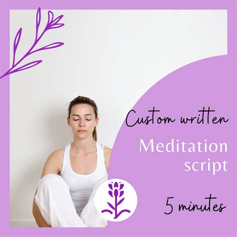 Custom Meditation Script Instant Download Guided Meditations Easy To