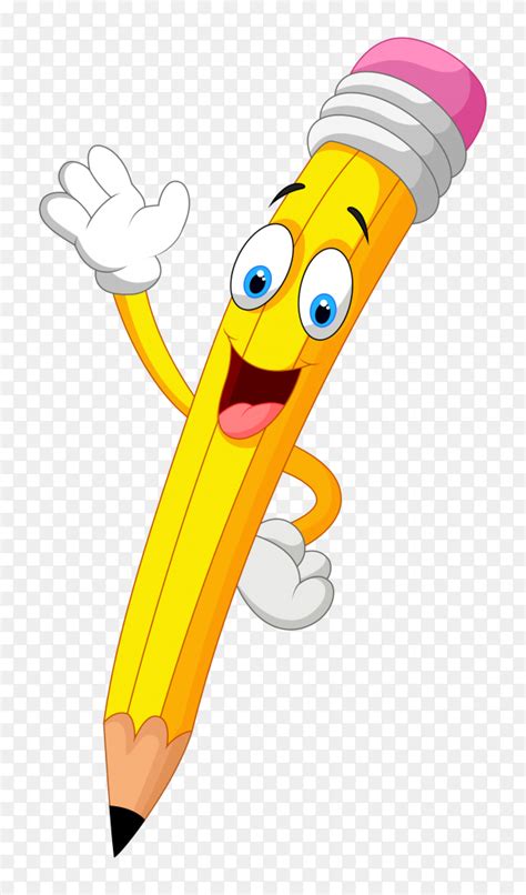 Yellow Cartoon Pencil Premium Vector Png Similar Png