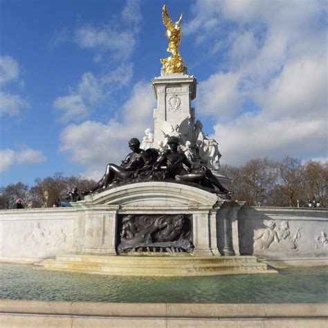 The Queen Victoria Memorial Fountain Outside Buckingham Palace Is