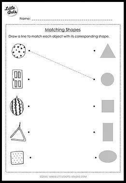 Pre-K Math Shapes Worksheets and Activities | Shape worksheets for