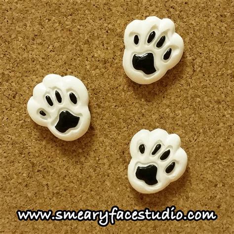 Cute Animal Paw Push Pins By Smeary Face Studio Unique
