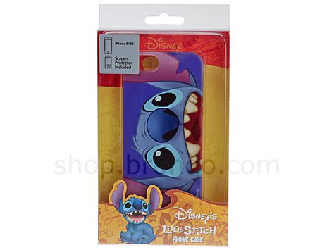 Iphone 5 5s Disney Stitch Close Up Face Back Case Limited Edition