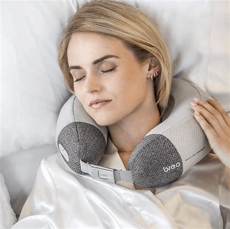 Breo Ineck Air2 Neck Massager With Heat Inflatable Travel Neck Massage Pillow For Sleeping