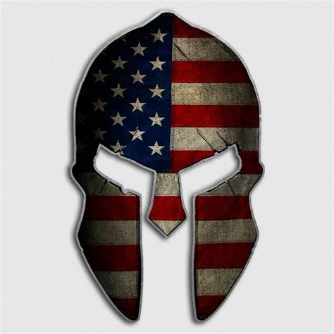 Make sure this fits by entering your model number. American Flag Spartan Helmet Decal | Military Warrior Stickers