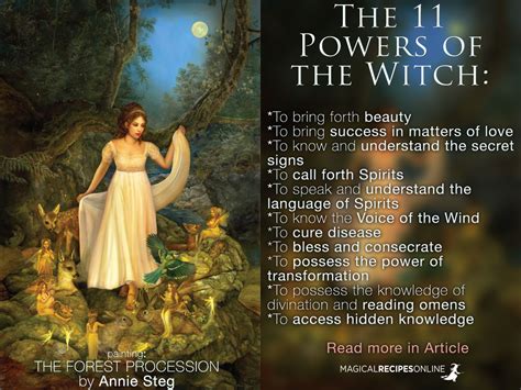 The 11 Powers Of The Witch Wiccan Witch Witch Powers Witch