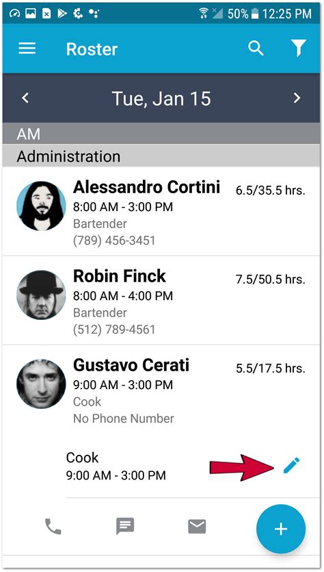 HS Mobile Apps: House an employee's shift – Fourth & HotSchedules