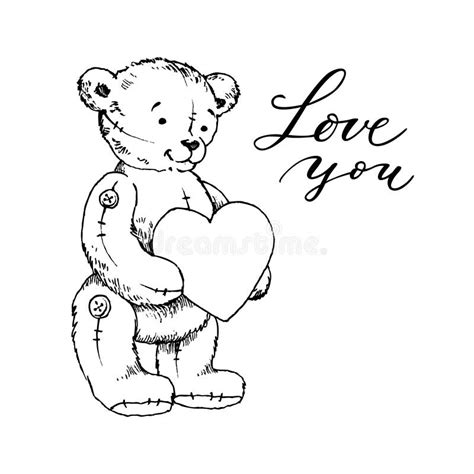 I Love You Teddy Bear Coloring Pages