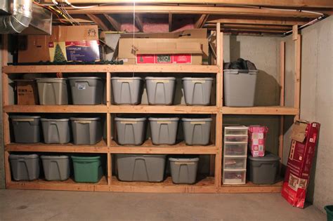 Get these garage shelves plans and start building! Basement Shelving Plans | Smalltowndjs.com