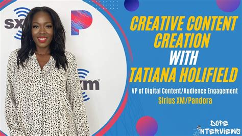 Tales From A Digital Content Queen Tatiana Holifield Vp At Siriusxm