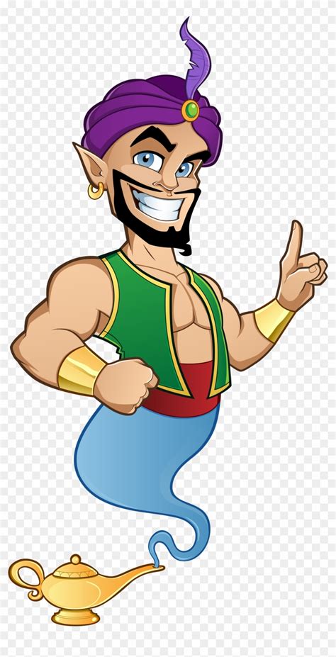 Aladdin Genie Clipart