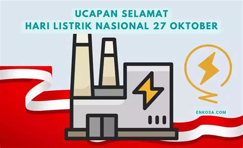 Ucapan Selamat Hari Listrik Nasional 27 Oktober