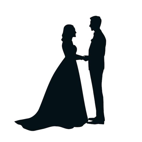 Premium Vector Wedding Couple Silhouette