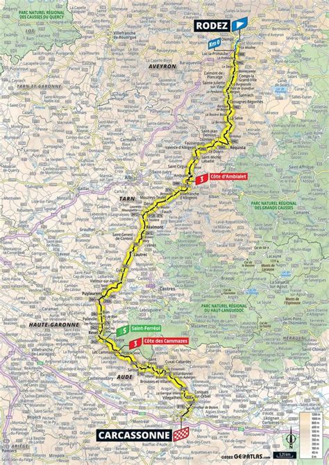 Tour De France Stage Preview Route Map And Profile From Rodez To Carcassonne Today