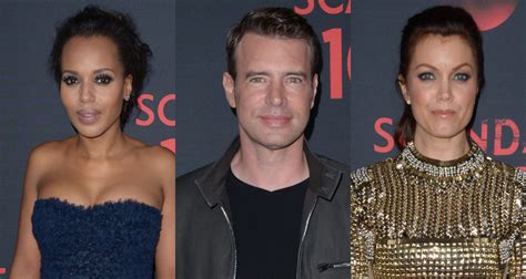 Kerry Washington And ‘scandal Cast Celebrate 100 Episodes Bellamy Young Darby Stanchfield