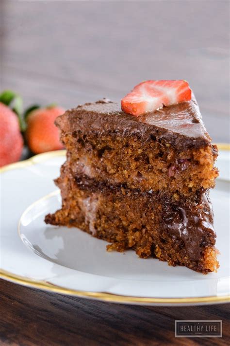 Strawberry Cake With Chocolate Frosting Gluten Free