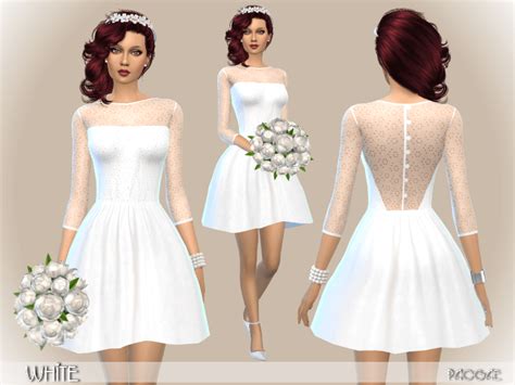 The Sims 4 White Dress The Sims Book