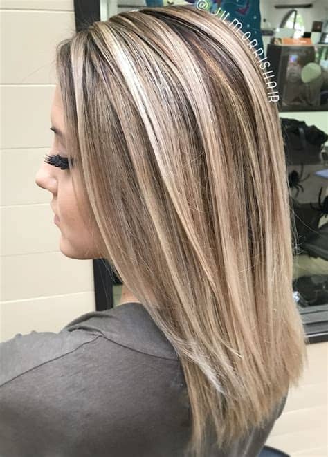 How to do lowlights for blonde hair at home. Cool ashy blonde balayage highlights with neutral shadow ...