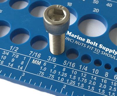 Screw Bolt Nut Thread Measure Gauge Size Checker Standard Metric