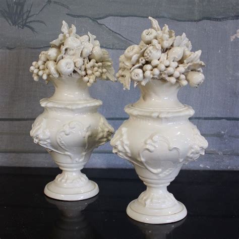 Beautiful 19th Century Continental Ceramic Flower Vases