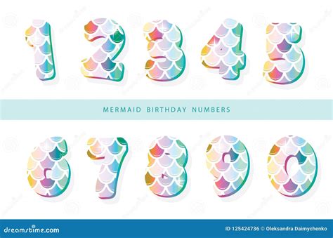 Mermaid Scale Trendy Font Cute Alphabet For Mermaid Birthday Cards