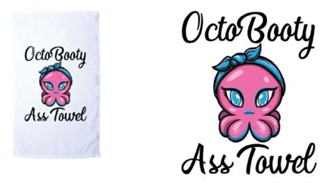 Octobooty Custom Ass Towel Hand Towel Cotton X Free