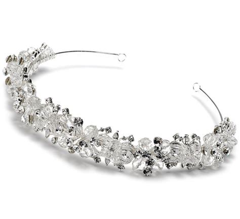 Usabride Swarovski Crystal Rhinestone Cluster Bridal Headband Wedding Tiara 3069 This