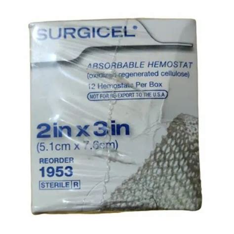 Oxidized Regenerated Cellulose Ethicon Surgicel Absorbable Hemostat