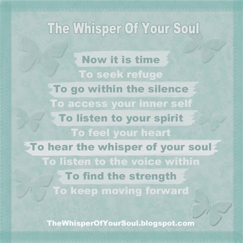 The Whisper Of Your Soul