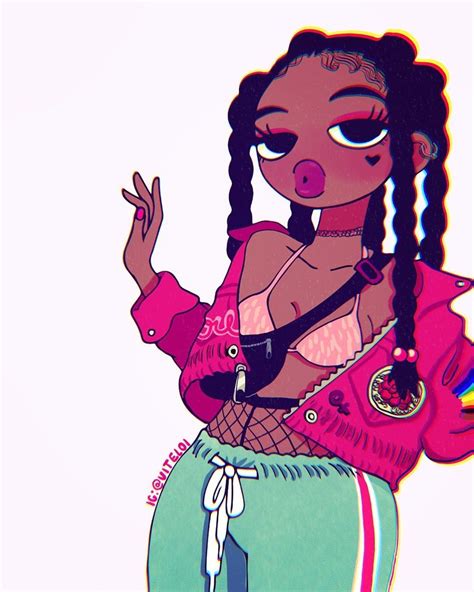 cute slay black girl aesthetic in 2021 girls cartoon