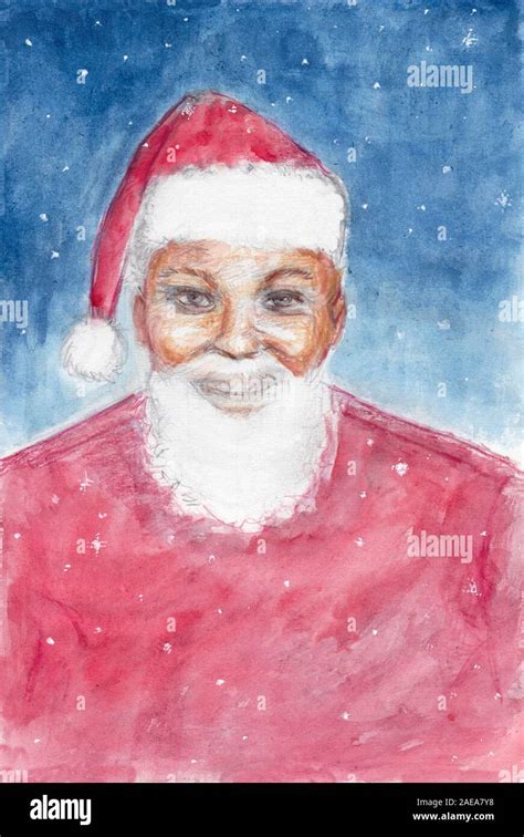 Black Santa Claus Stock Photo Alamy